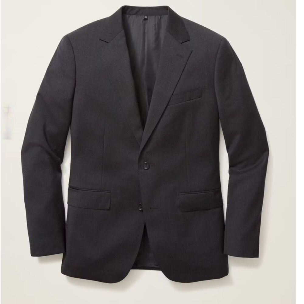 Bonobos jetsetter charcoal suit jacket